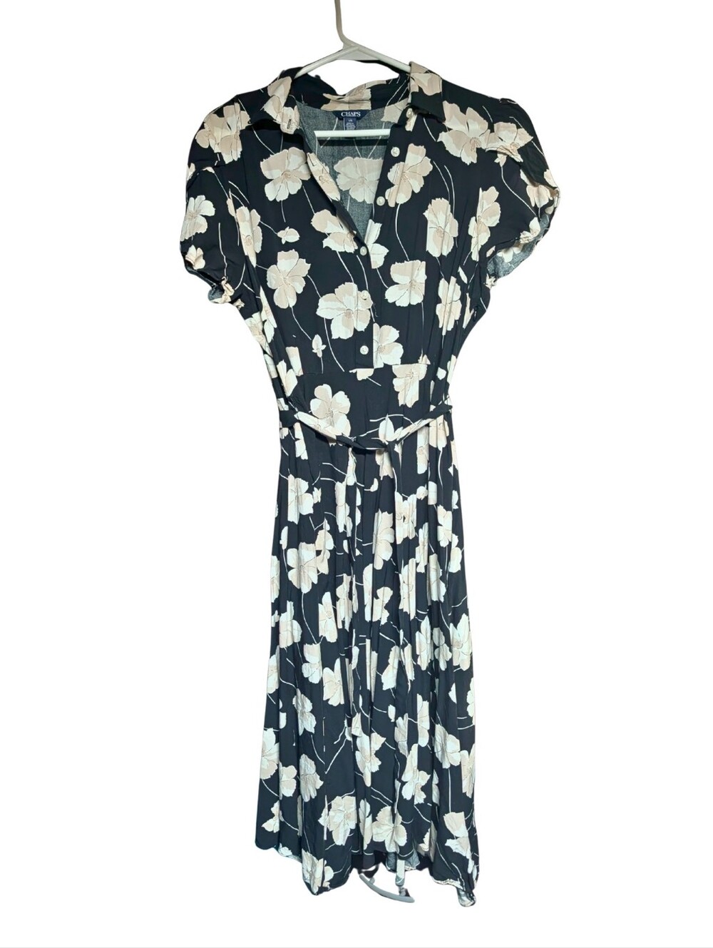 Chaps Midi Dress with Floral Print